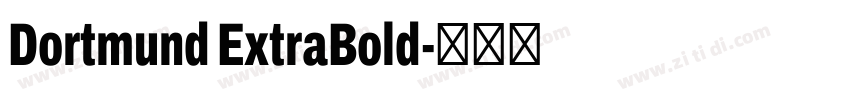 Dortmund ExtraBold字体转换